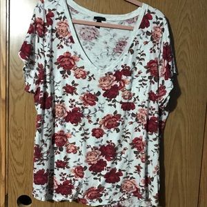 Classic Heritage Slub Floral Top